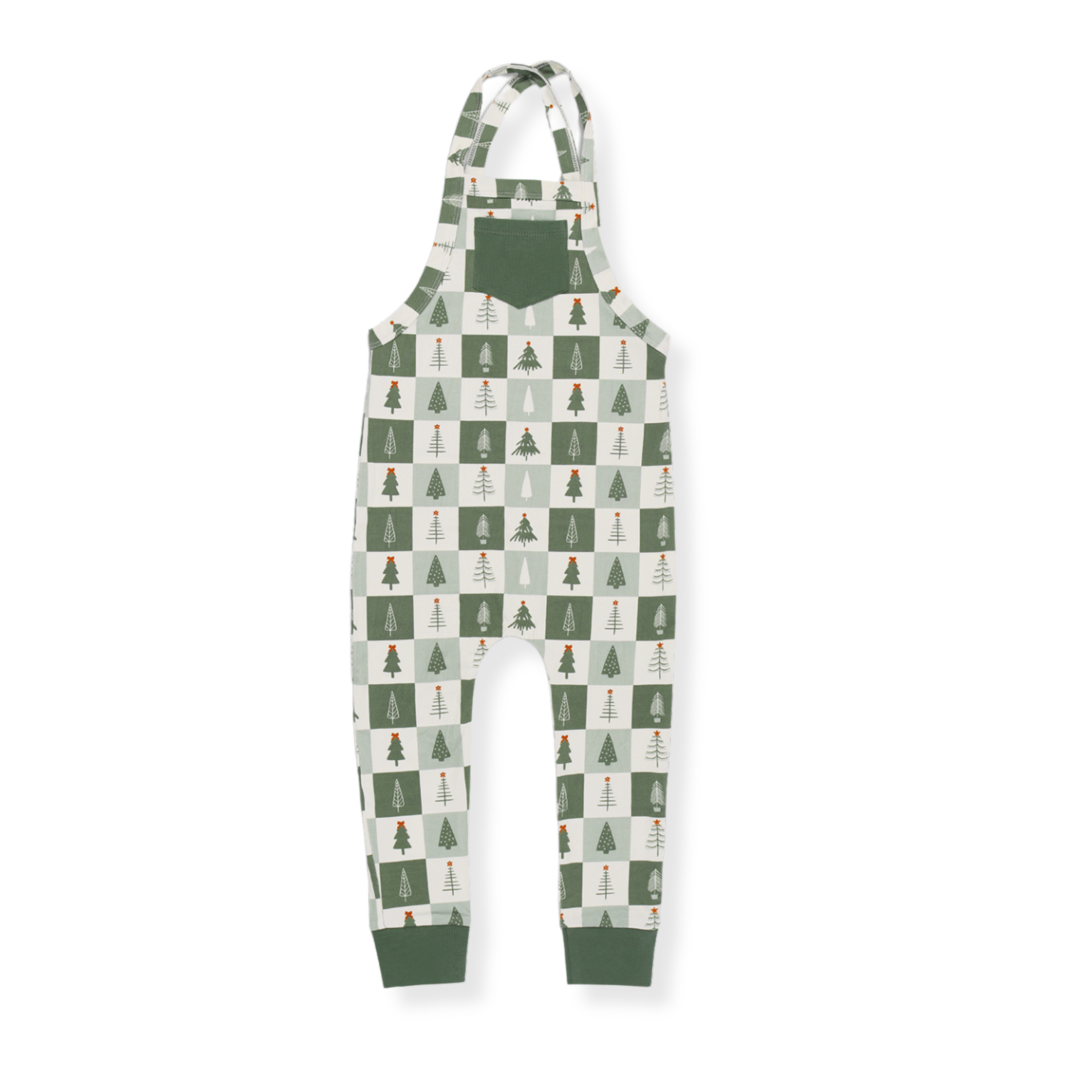 Vintage Christmas Bamboo Overalls