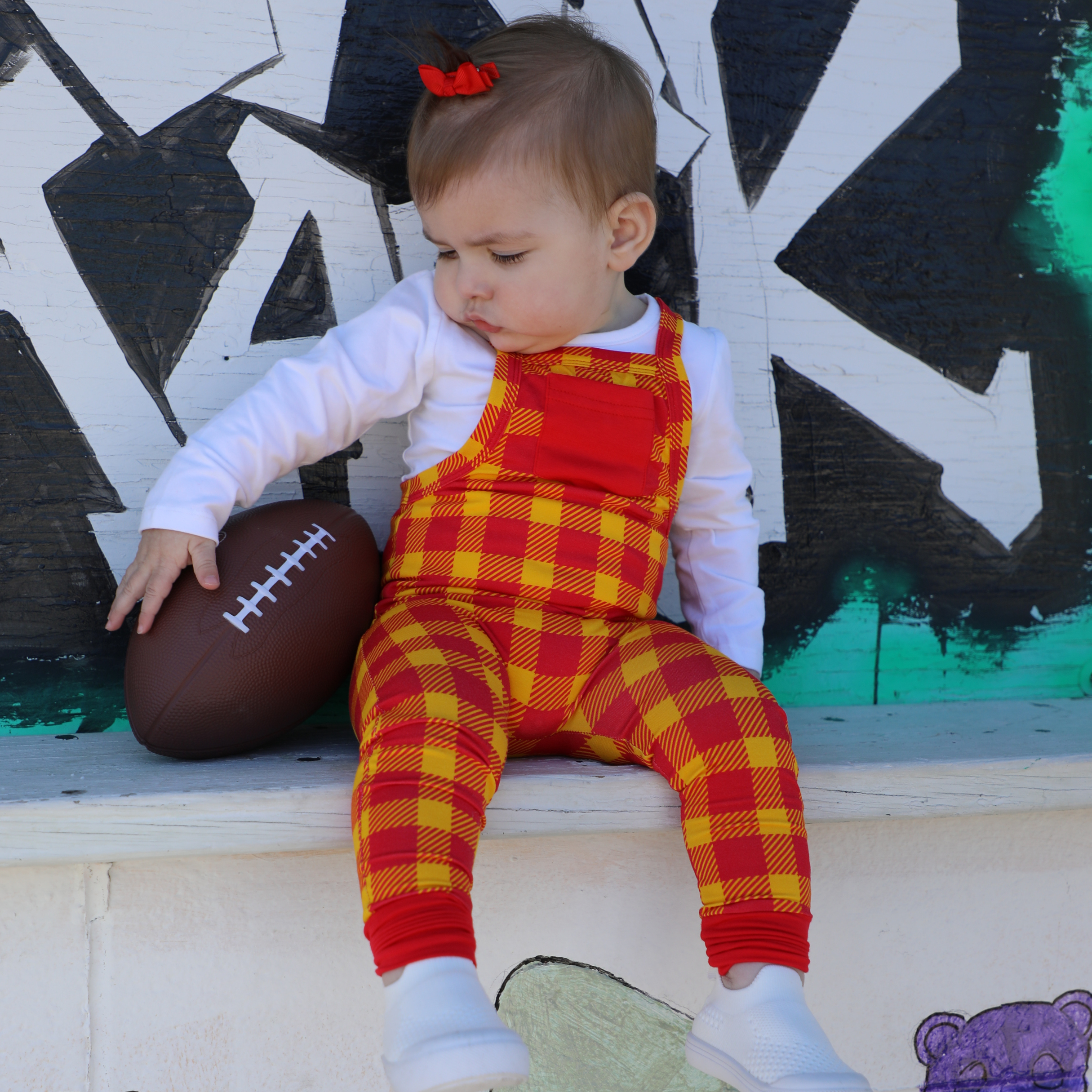 Kansas City Plaid Overalls