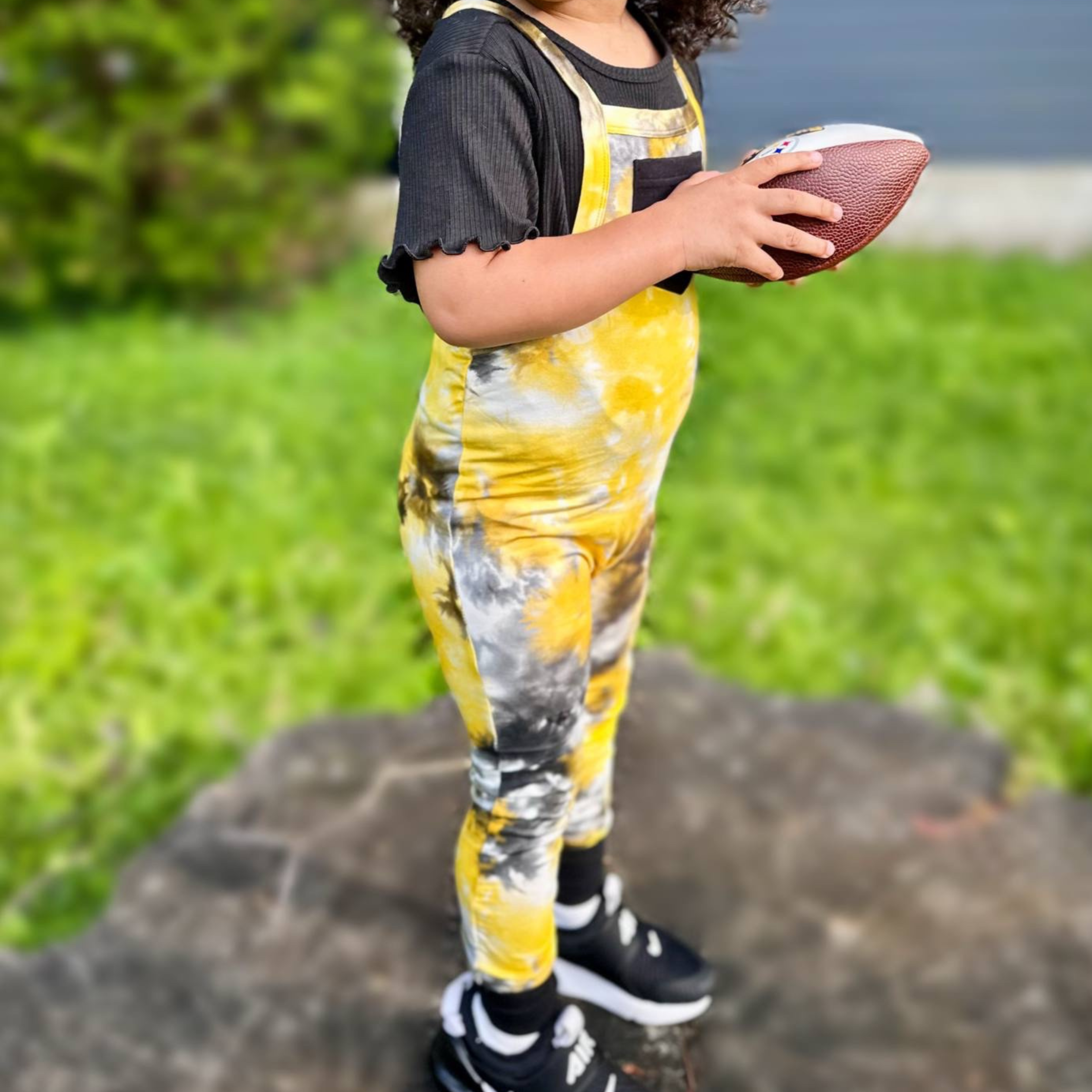 Pittsburgh Tie Dye Bamboo Overalls