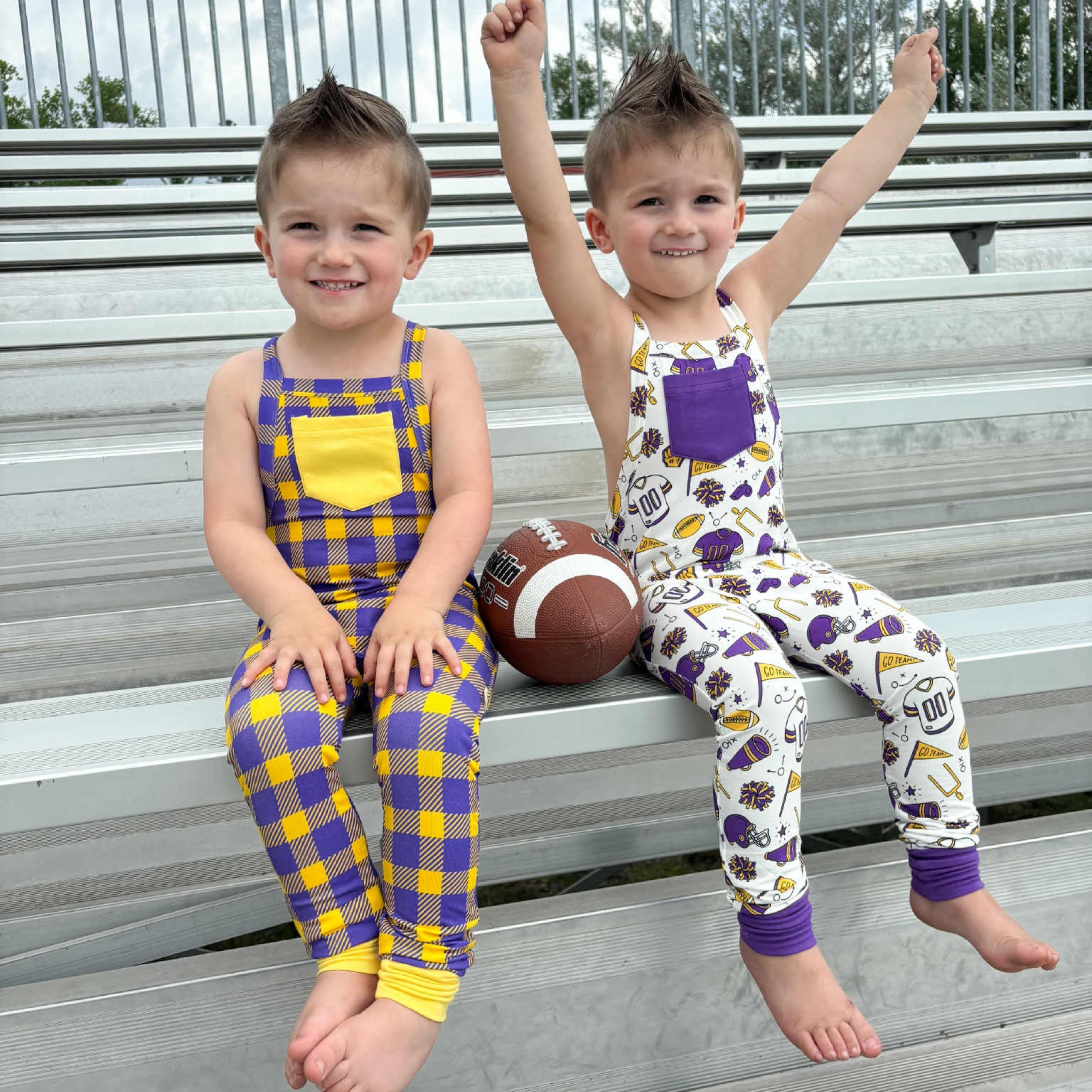 Minnesota Plaid Overalls