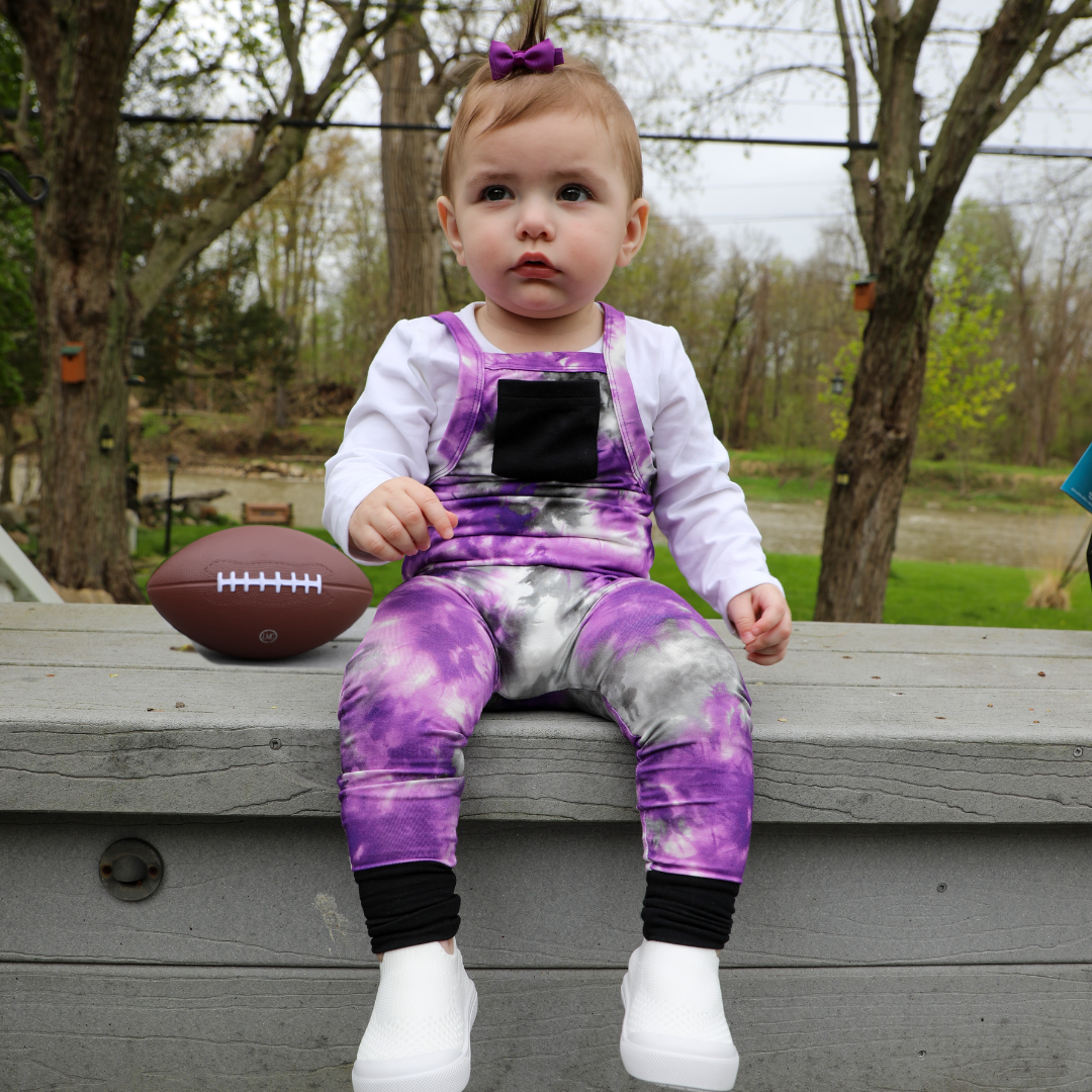Baltimore Tie Dye Bamboo Overalls