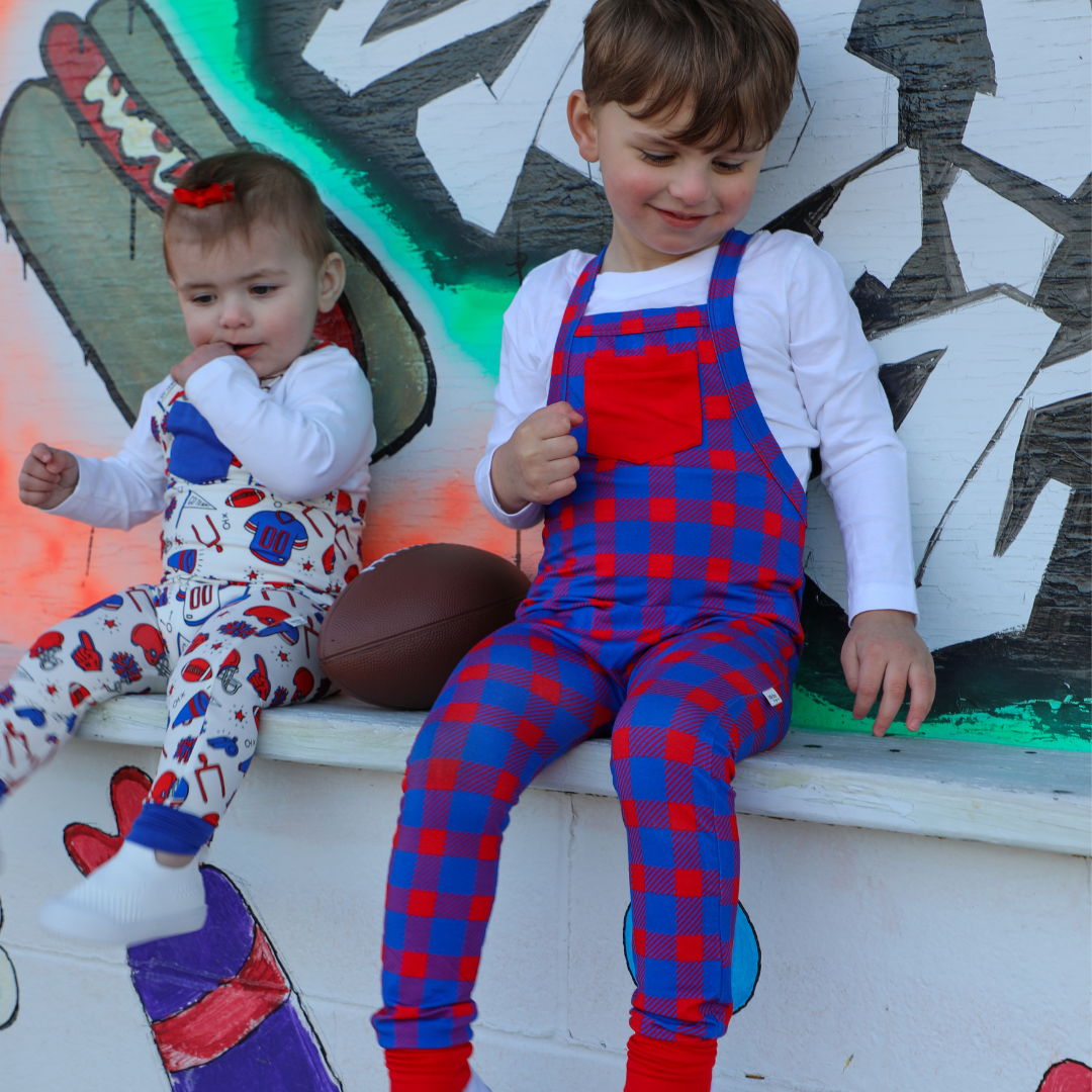 Buffalo Plaid Overalls