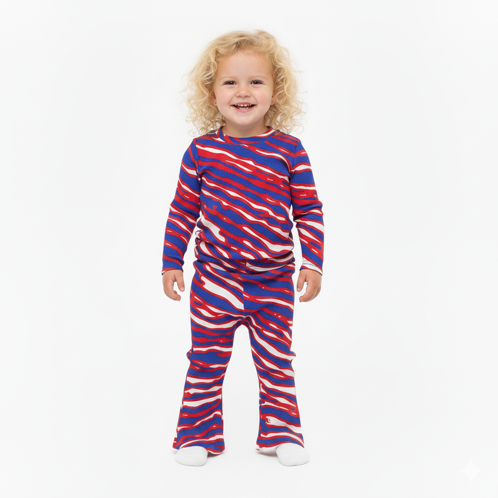 Buffalo Game Day Girlie Ribbed Flare Set