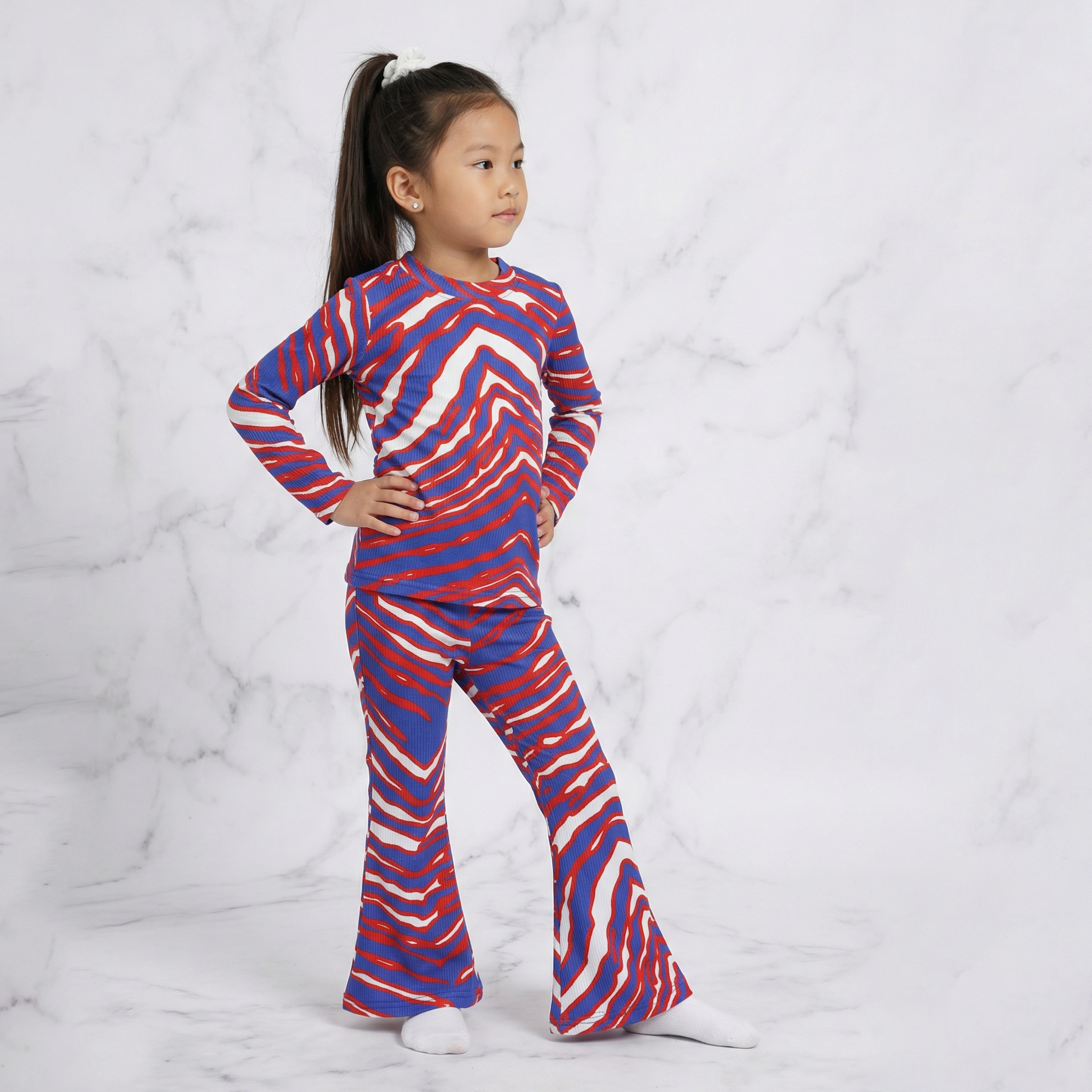 Buffalo Game Day Girlie Ribbed Flare Set